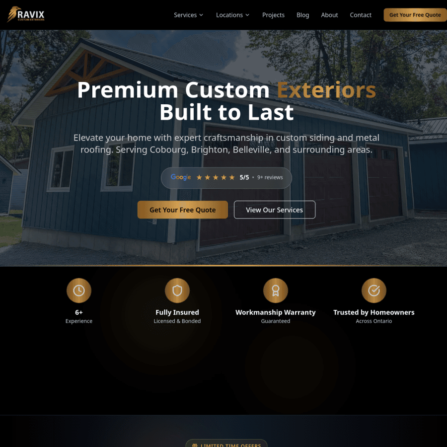 Ravix website preview
